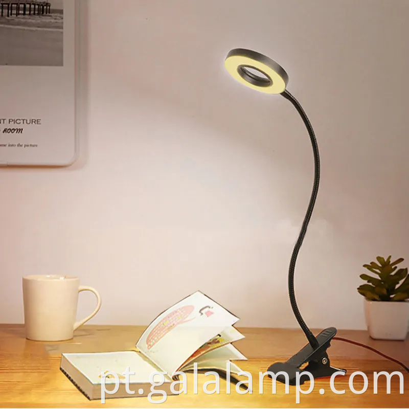 Lâmpada de mesa LED moderna ajustável para iluminação em casa
